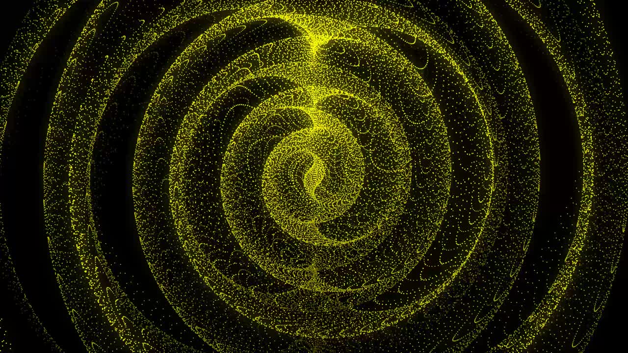 노란색 점 모양 패턴 애니메이션 모션 그래픽