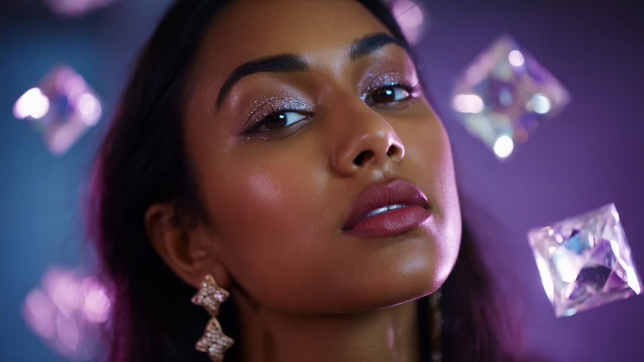 Glamorous Woman with Diamonds