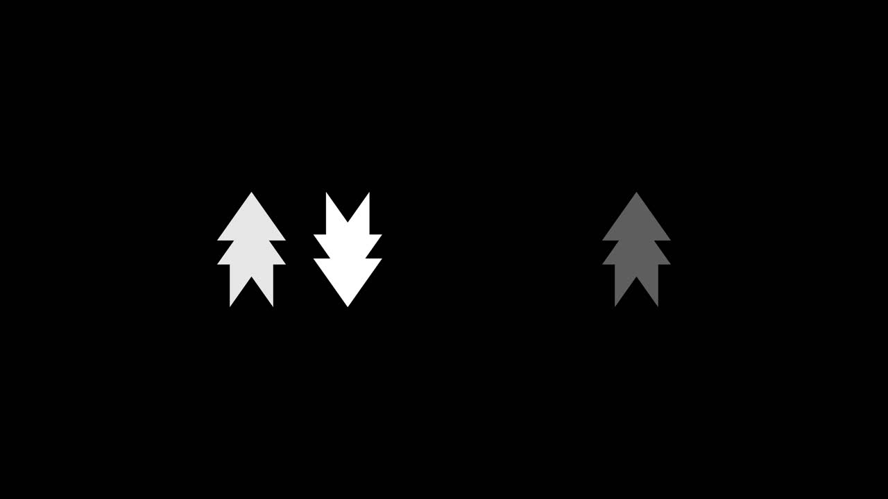 Animated Abstract Arrows Moving and Changing Color