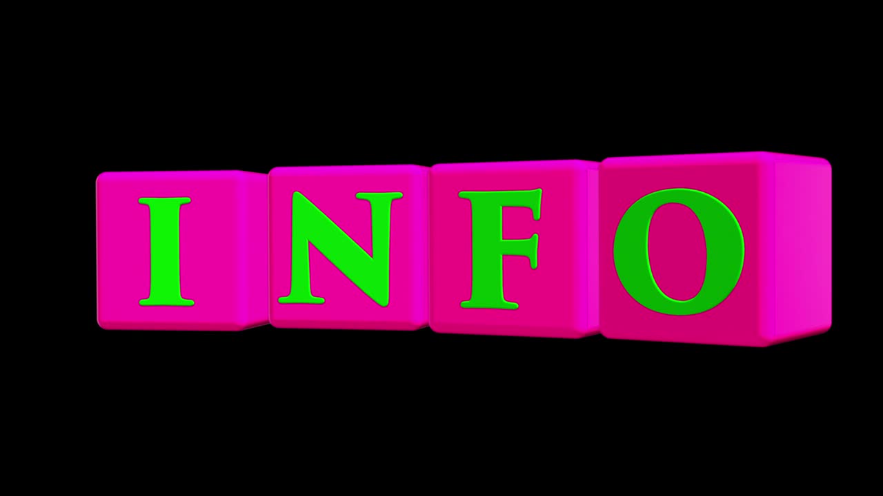 cubos con el concepto de información. canal alfa