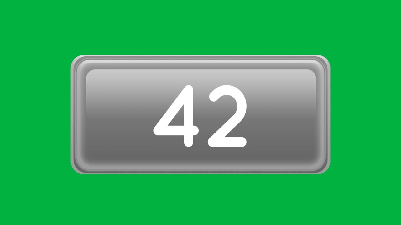 Grey box with numbers counting up 4k