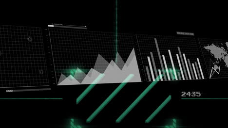 Animación-Del-Procesamiento-De-Datos-Digitales-Sobre-Fondo-Oscuro