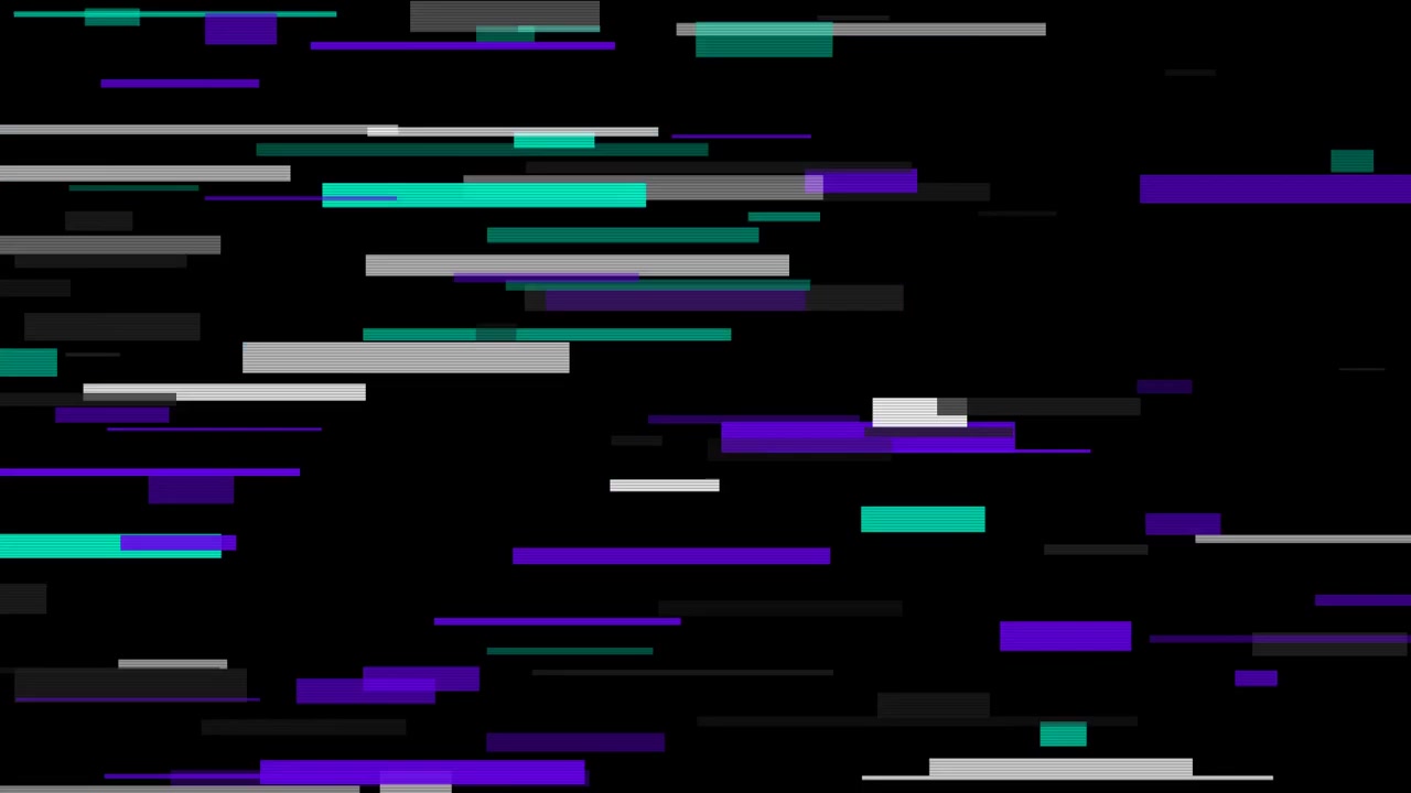 Digitaler Glitch-Effekt mit bewegten horizontalen Linien
