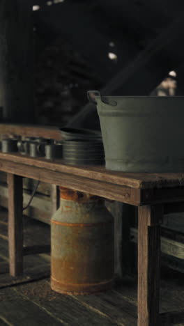 old rustic kitchen utensils