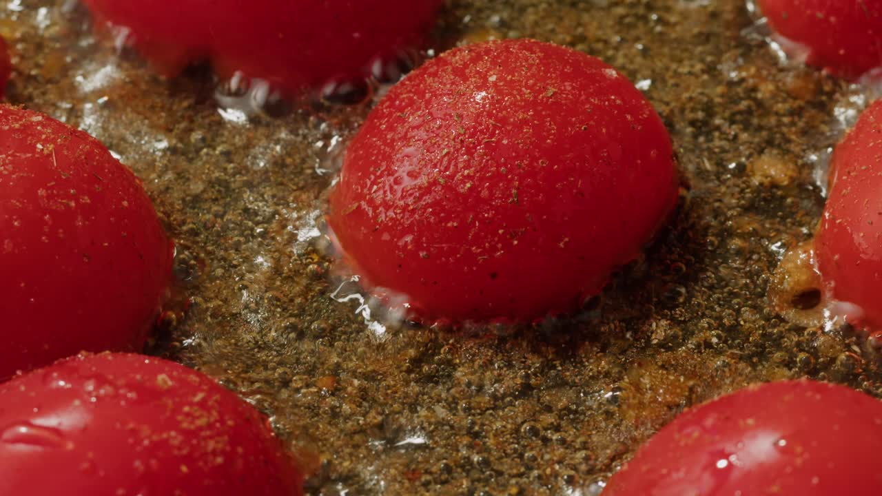 Frying Cherry Tomatoes