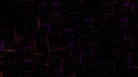 cuadrícula de líneas púrpura y naranja fondo oscuro abstracto para sitios web y aplicaciones