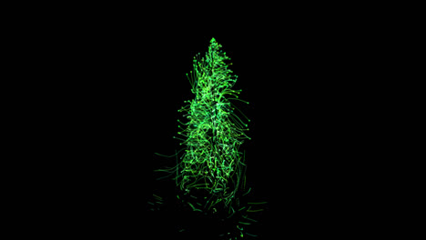 abstracte groene boomvormige structuur