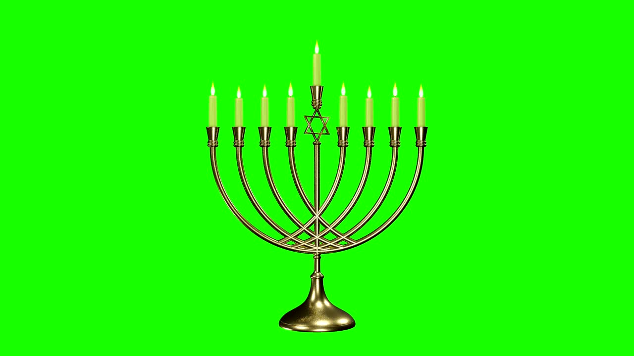유대인의 휴일인 하누카 (hanukkah) 의 영화, 메노라 (menorah) 의 배경