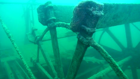 the paddlewheel of the goldrush ship aj goddard