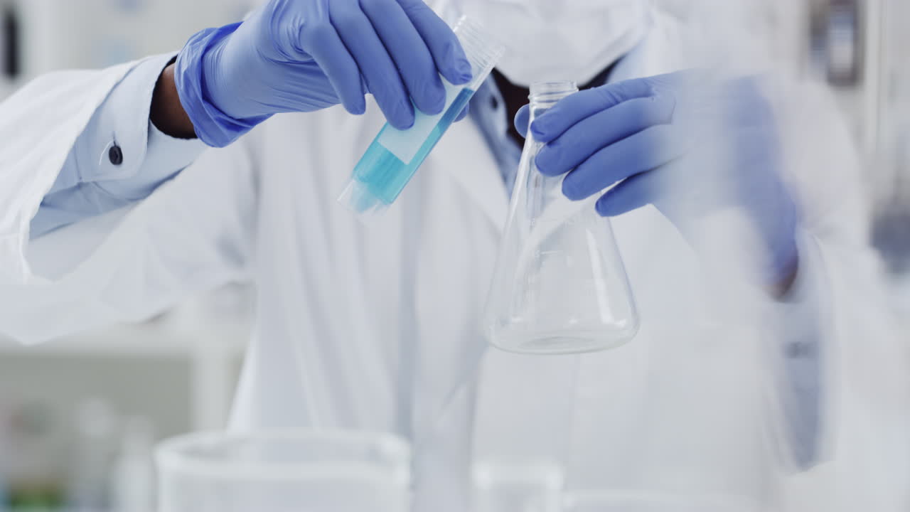 Scientist conducting lab experiment