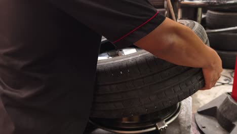 tire changing process