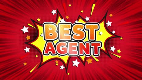 best agent comic book style image