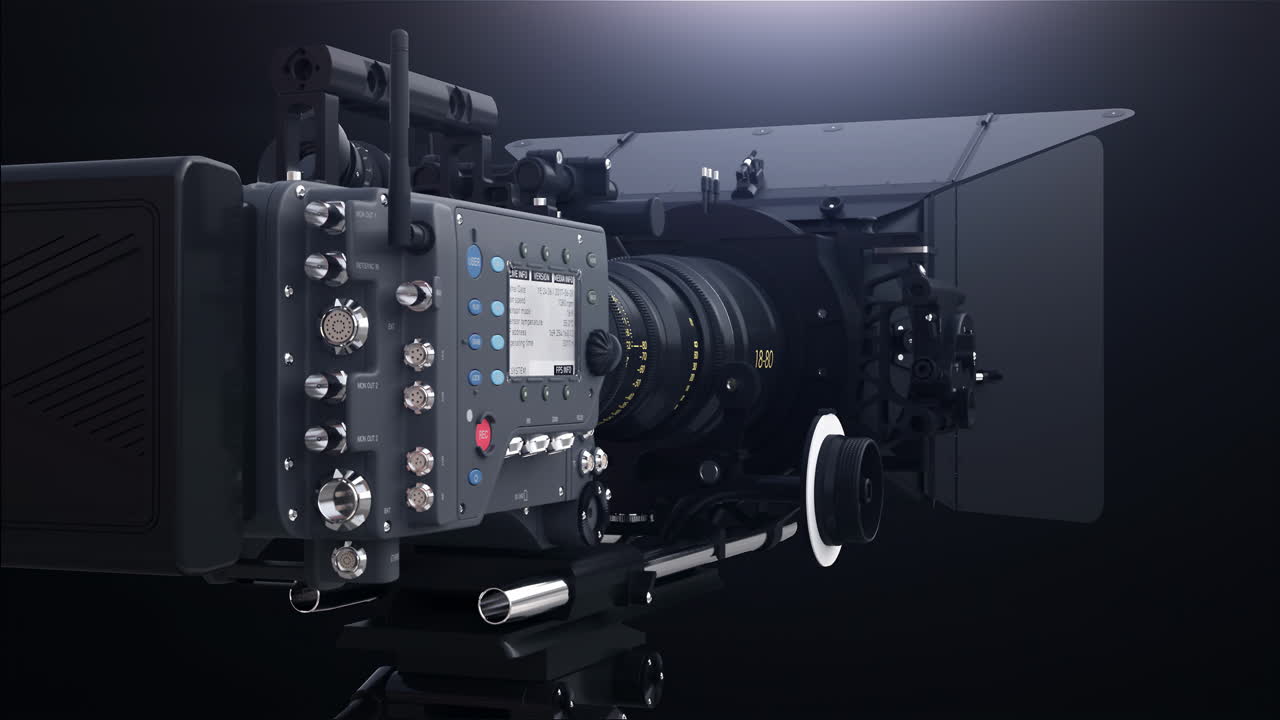 câmara profissional com rig