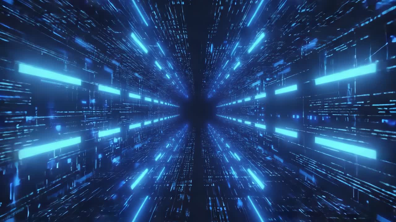 túnel de tecnología futurista