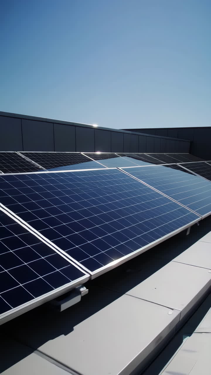 paneles solares en una azotea