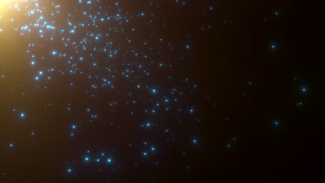 Blue-glitters-and-stars-in-dark-starry-fields-of-galaxy