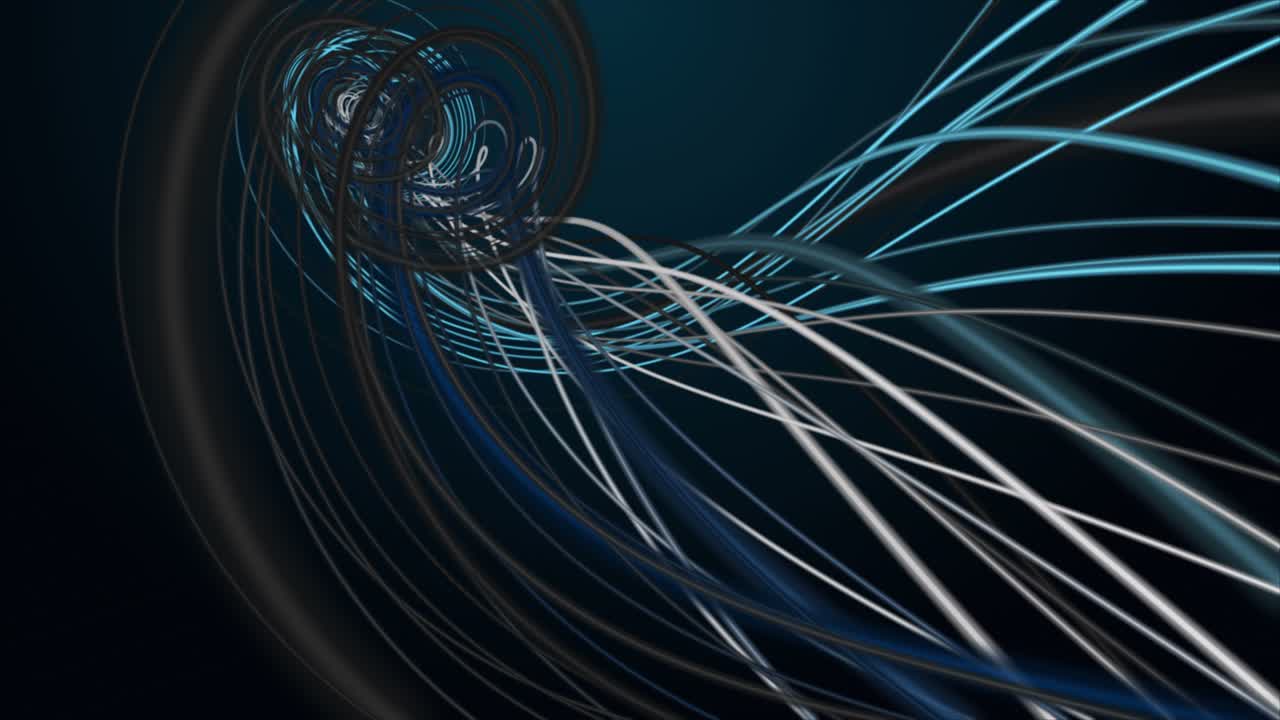 футуристическая анимация с полосатой волной объекта в замедленном движении, 4096x2304 петля 4k