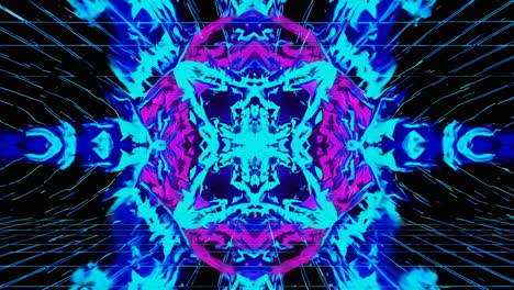 arte abstracto geométrico de neón cyberpunk