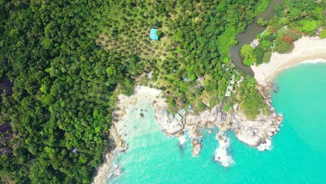 beautiful unspoiled bay on the coast of the tropical island, thailand