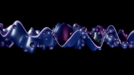 4k red molecular abstracta.