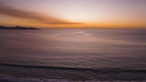 Hiperlapso-De-Playa-Durante-El-Atardecer-En-Costa-Rica