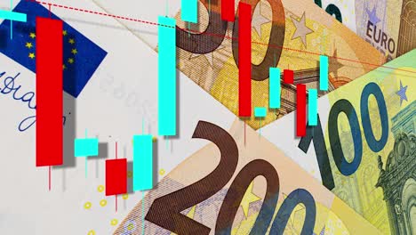 euro money and financial graph