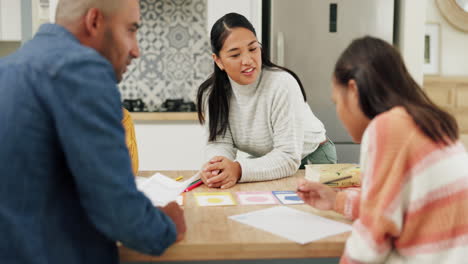 family, education and homework with parents