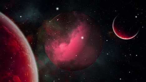 gas planets moving in the universe