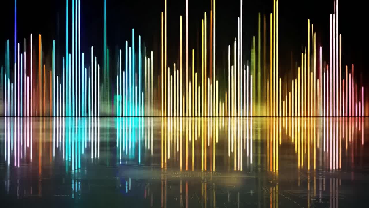 추상적인 오디오 시각화