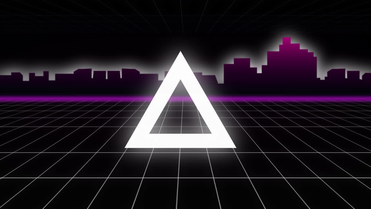 luz de triángulo parpadeante