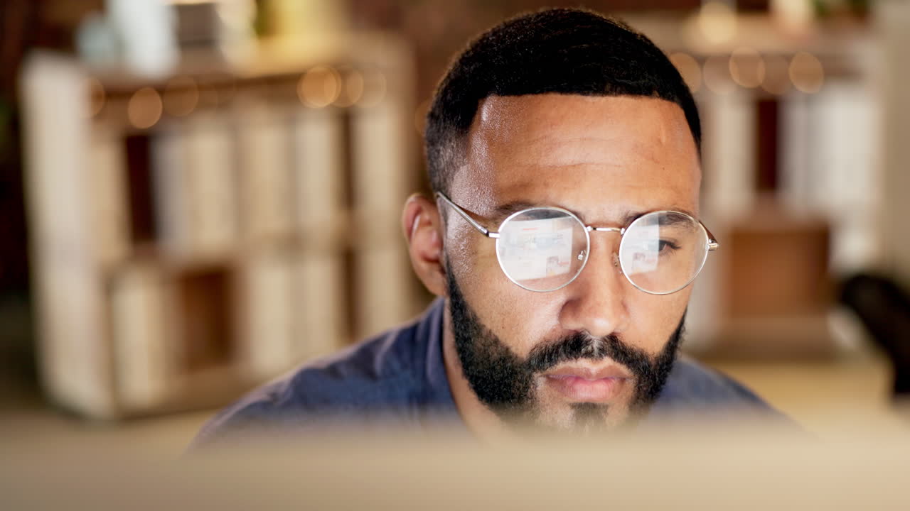 Reading, work and a face of a businessman