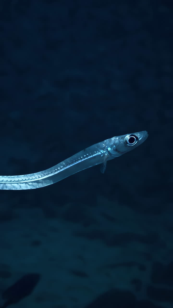 Close-up of a Transparent Deep Sea Fish