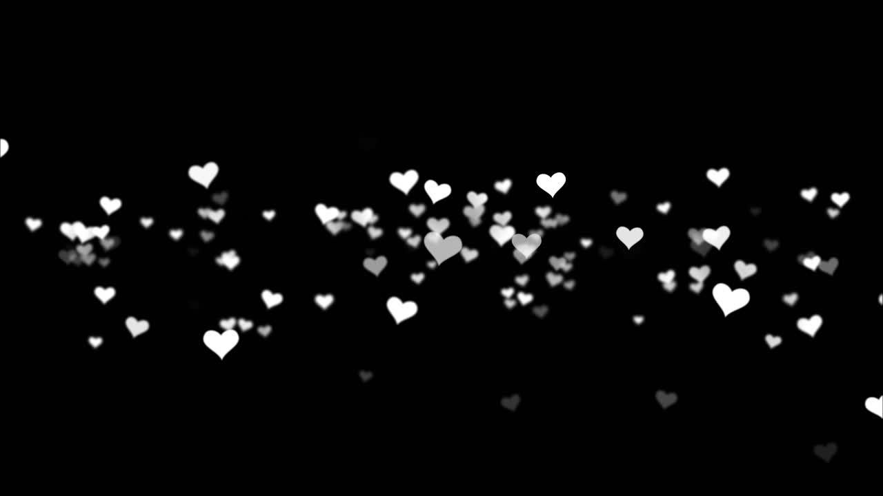 검은 바탕에 있는 심장