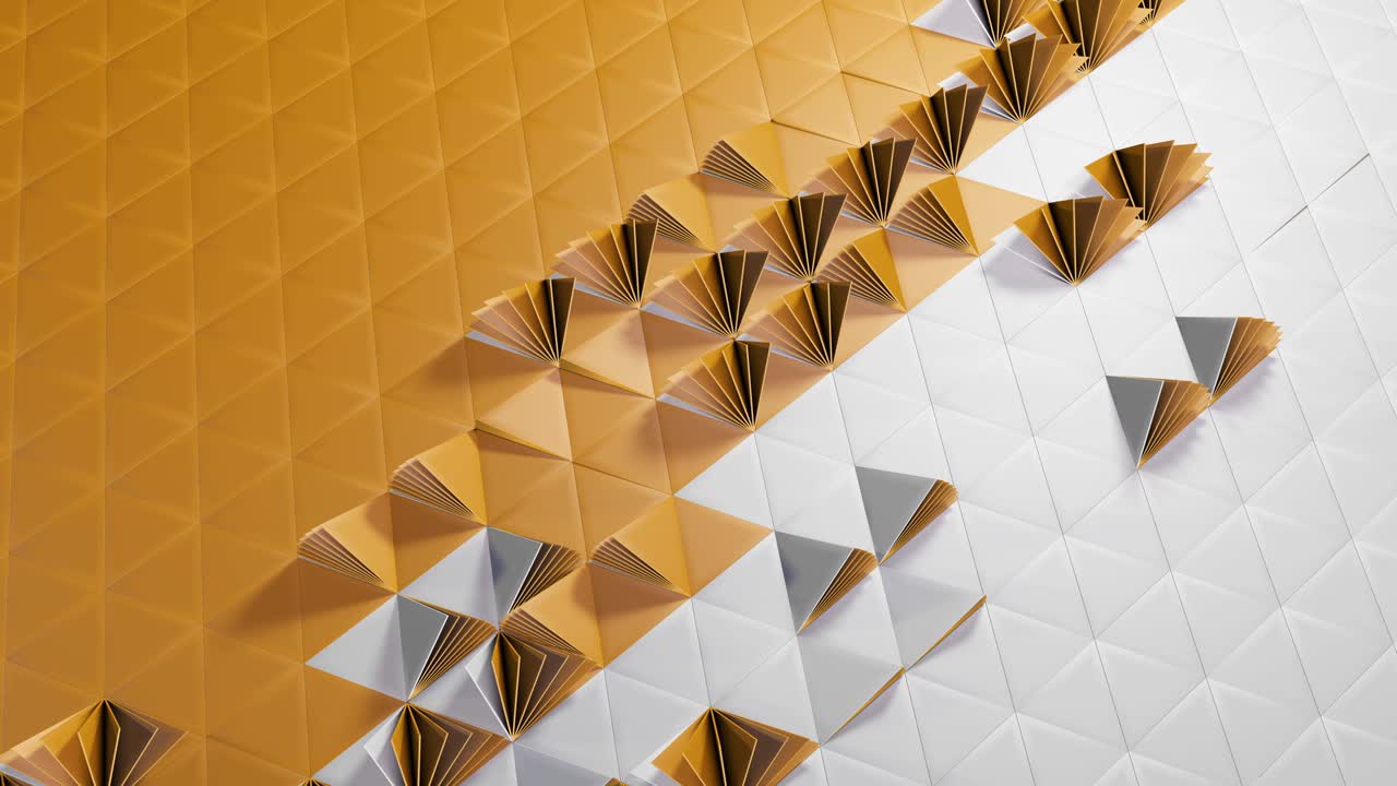 전환 - 구 - 오렌지색 삼각형과 크로마 키