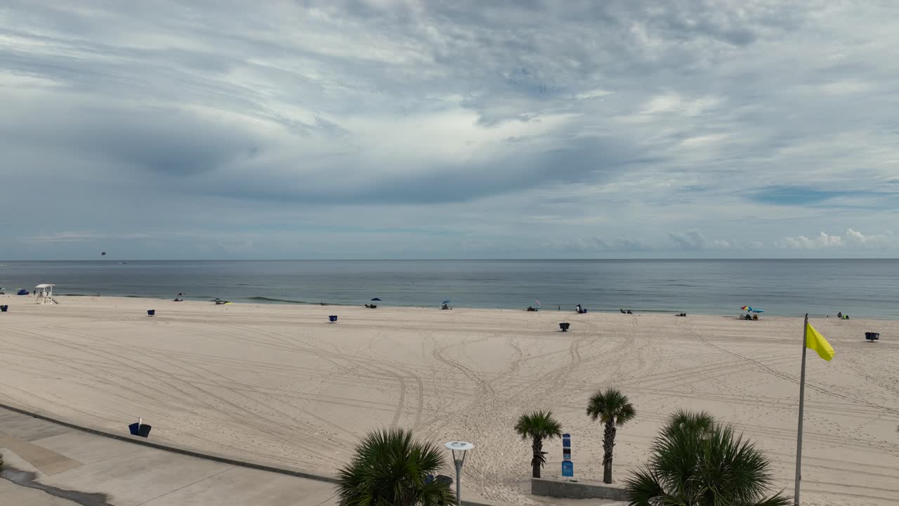 Aerial view of the Emerald Coast in Gulfshores, Alabama