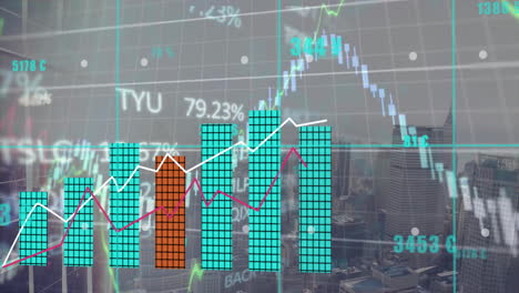 Animation-of-graphs-and-data-processing-over-modern-cityscape