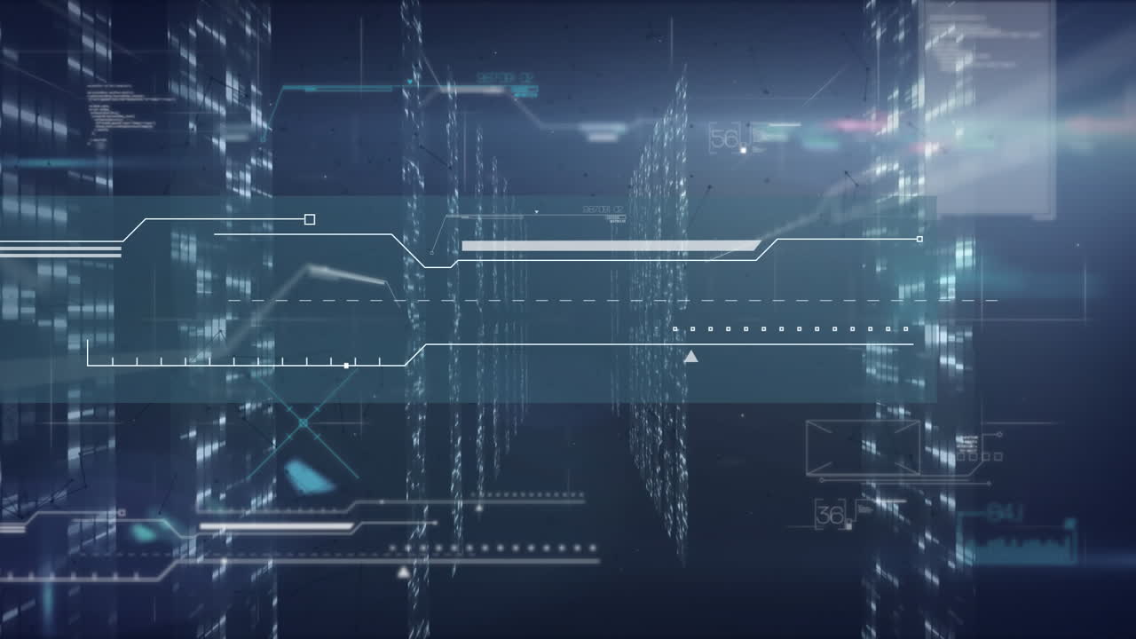 animación de marcadores y procesamiento de datos a través de servidores informáticos