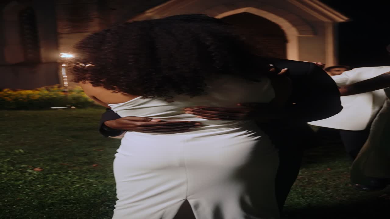 Couple dancing at a wedding reception