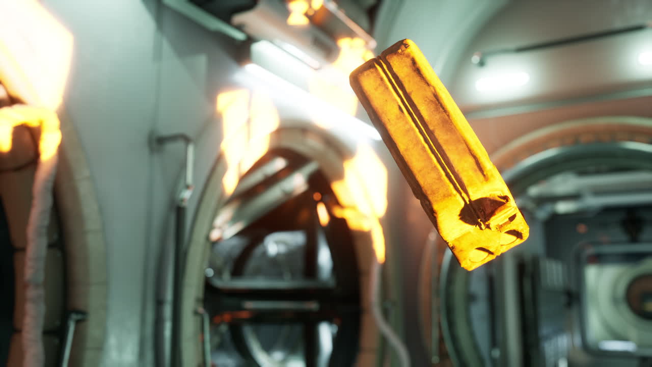 오래된 국제 우주 정거장에서 떠다니는 연료 통