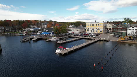 wolfeboro harbor on lake winnipesaukee, new hampshire usa