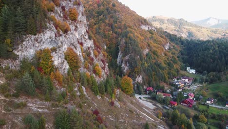 Cheile-Dambovicioarei-is-a-natural-wonder-located-in-Romania,-featuring-spectacular-gorges-and-rock-formations