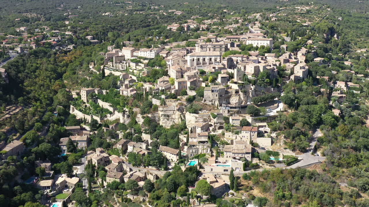 pueblo de la colina de gordes destino famoso para hoteles castillo vaucluse luberon