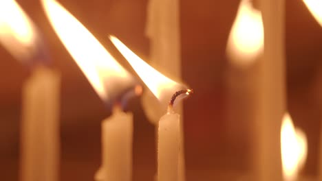 burning candles
