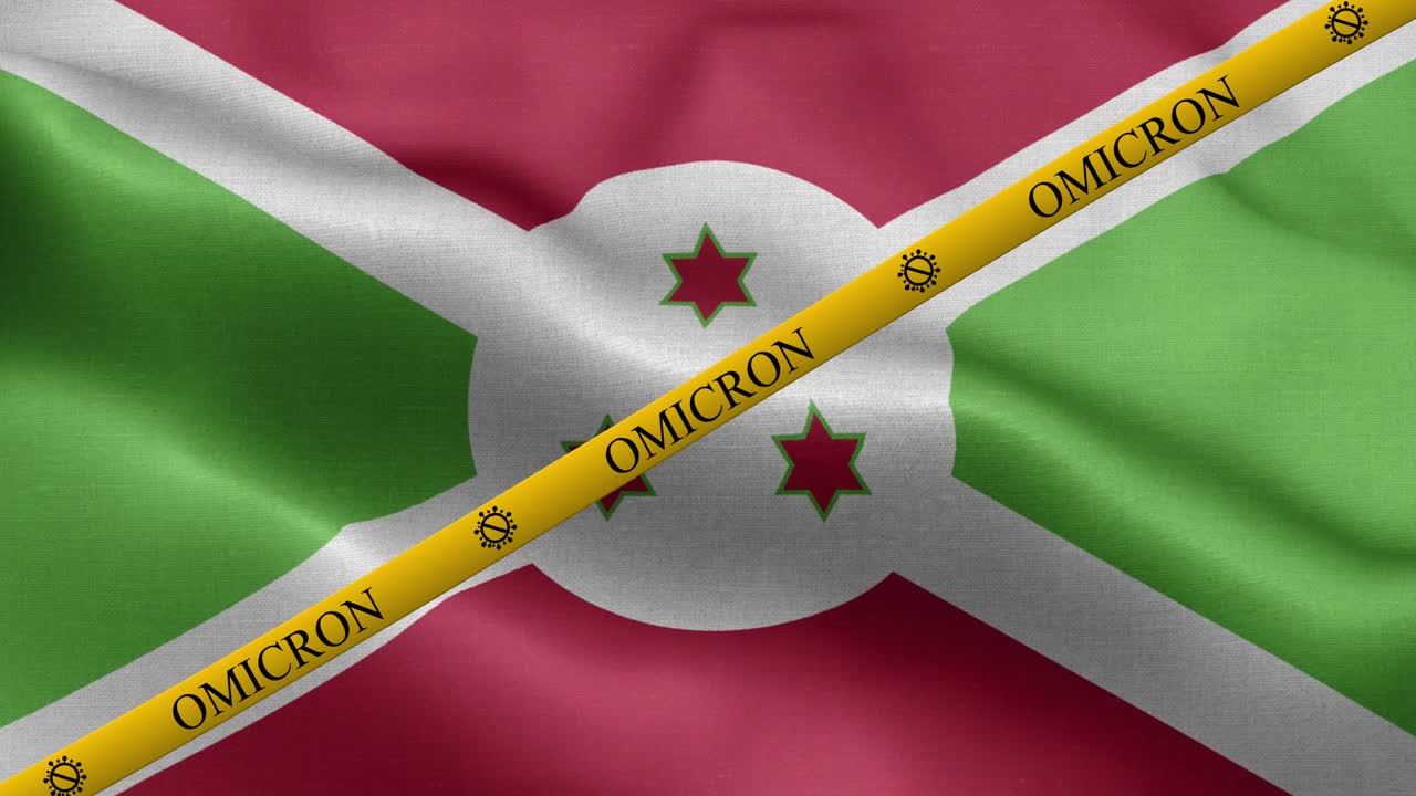 오미크론 변종과 부룬디 발의 금지 줄무