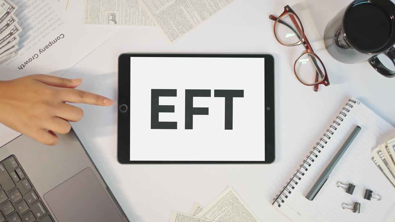 EFT DISPLAYING ON A TABLET SCREEN