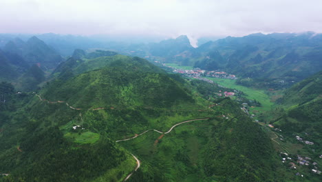 a little village among the hills