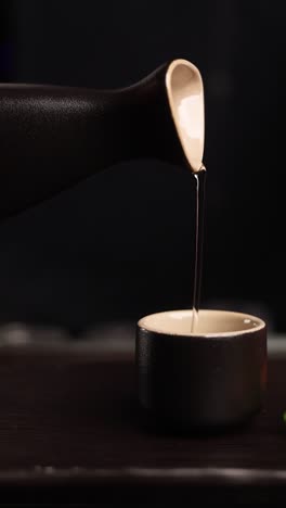 pouring sake