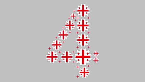 número cuatro georgiano