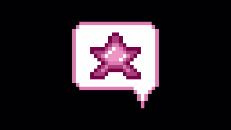 Icona animazione pixel art fumetto stella (1)