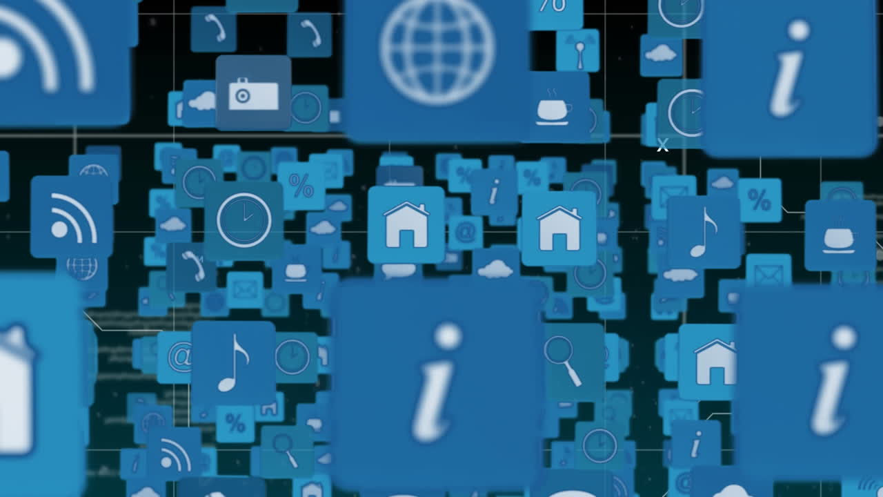 símbolos e iconos de internet